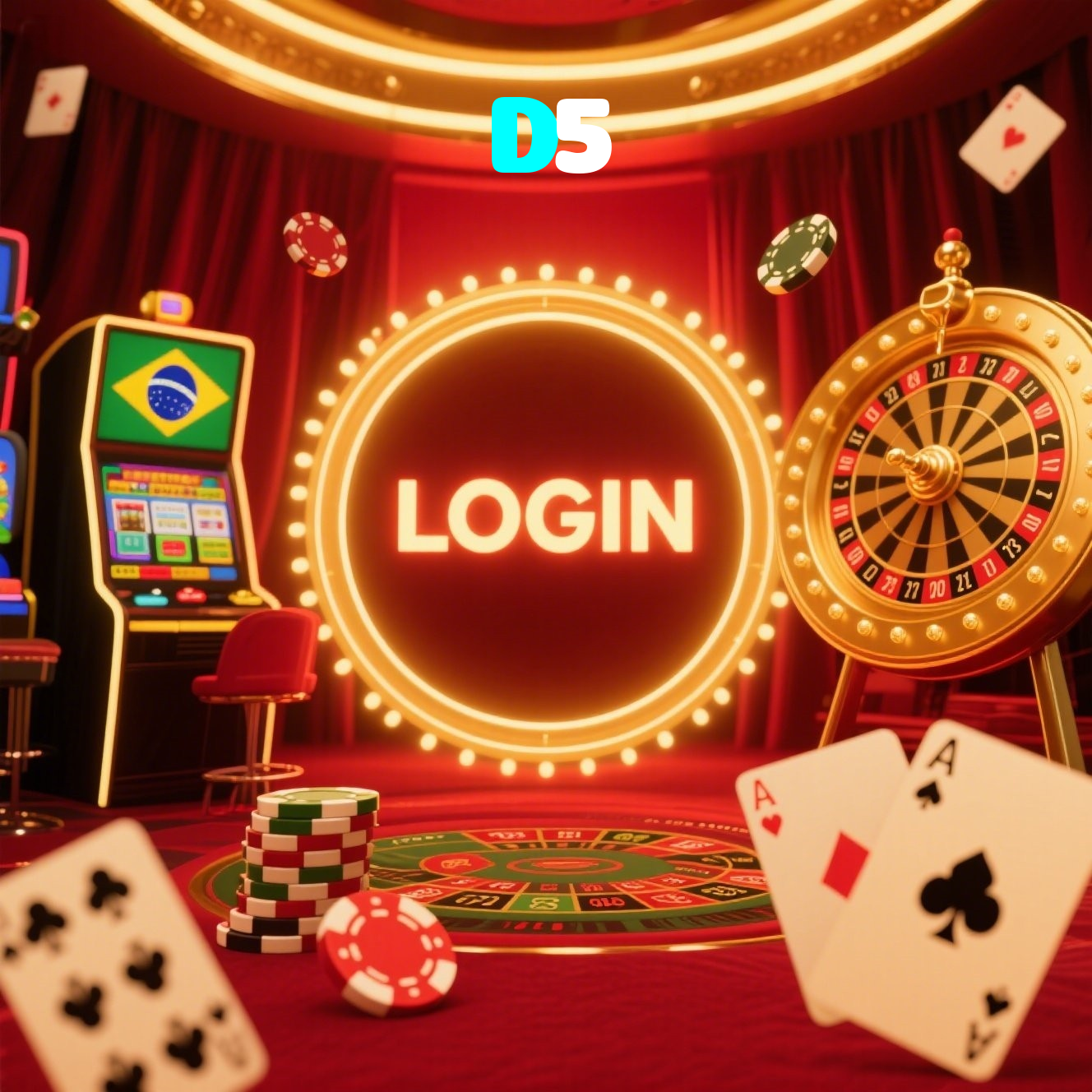 D5：Aposte no seu time e vença na roleta e no blackjack online!