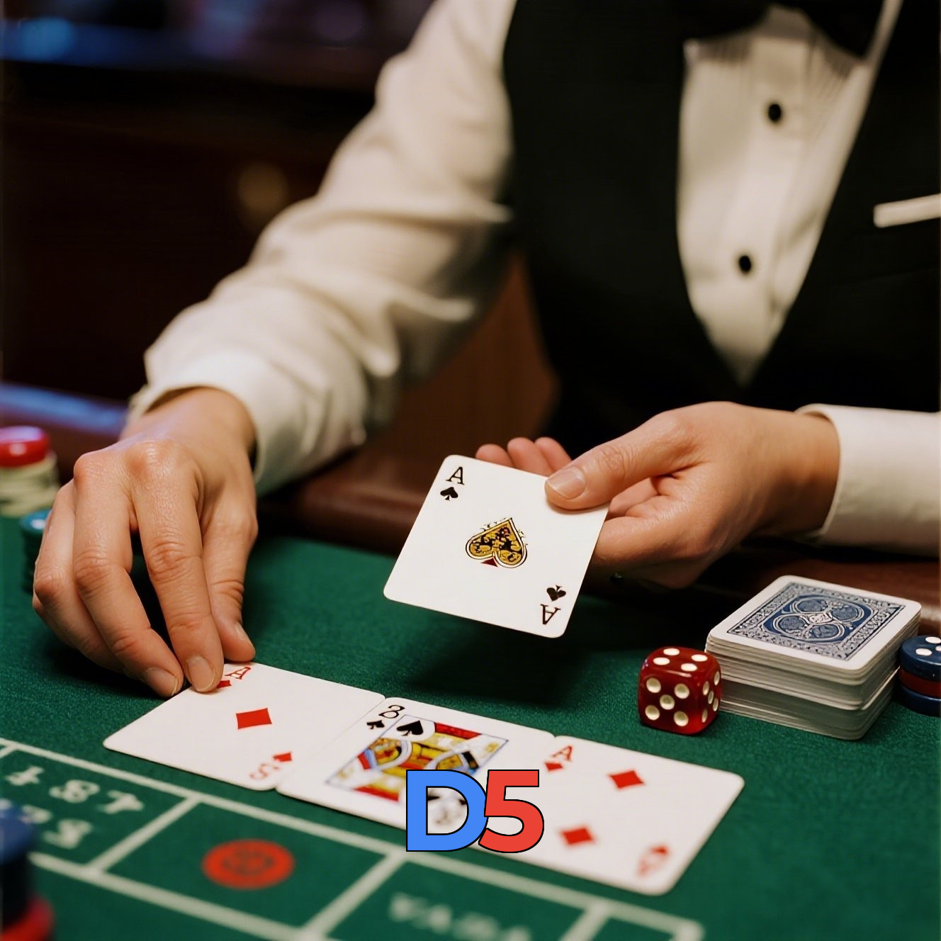 D5:Apostas ao vivo no futebol e prêmios em blackjack e roleta!