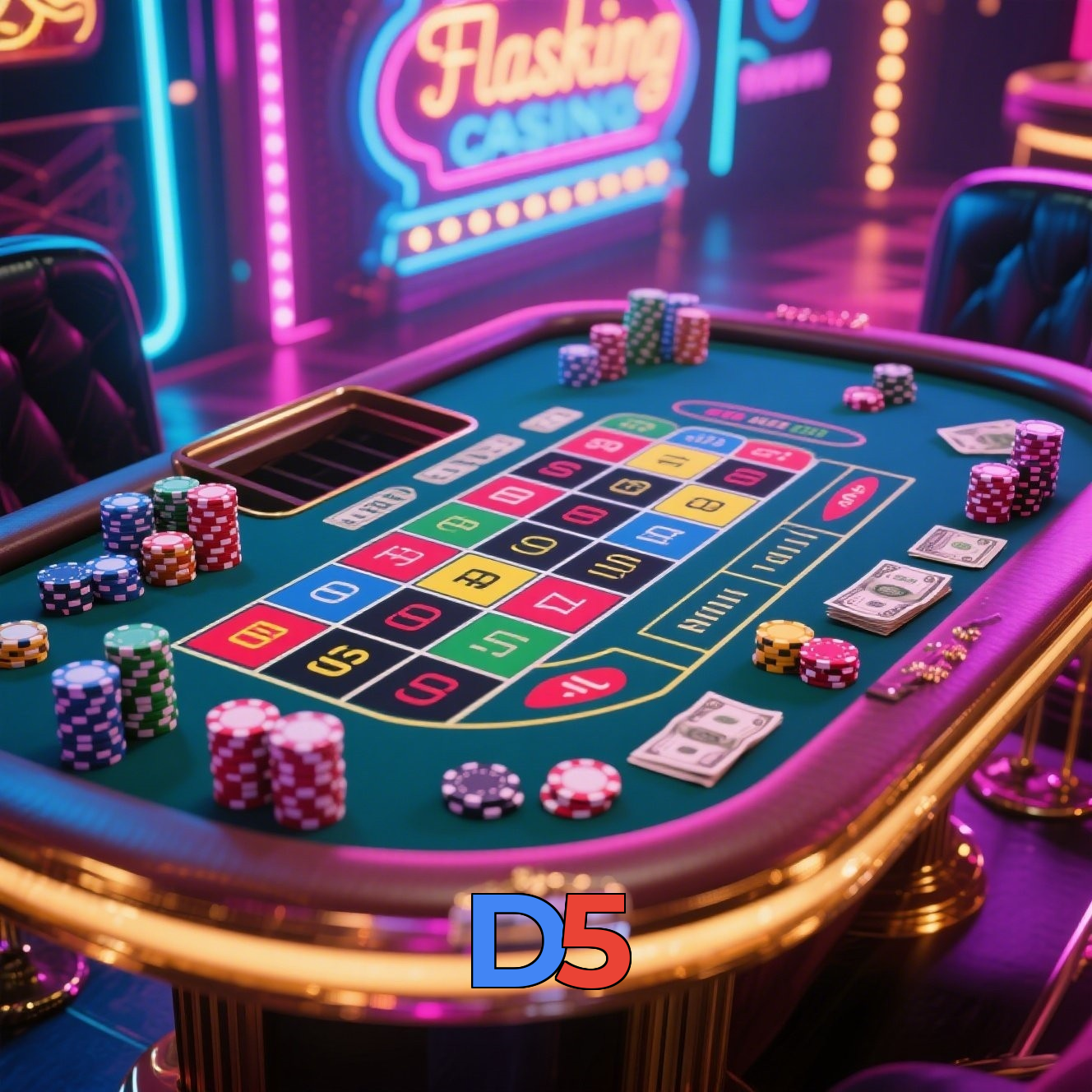 D5:Divirta-se com poker, blackjack e aposte no futebol online!