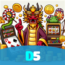 D5：Jogue poker, aposte no futebol e ganhe em grandes jogos de cassino!