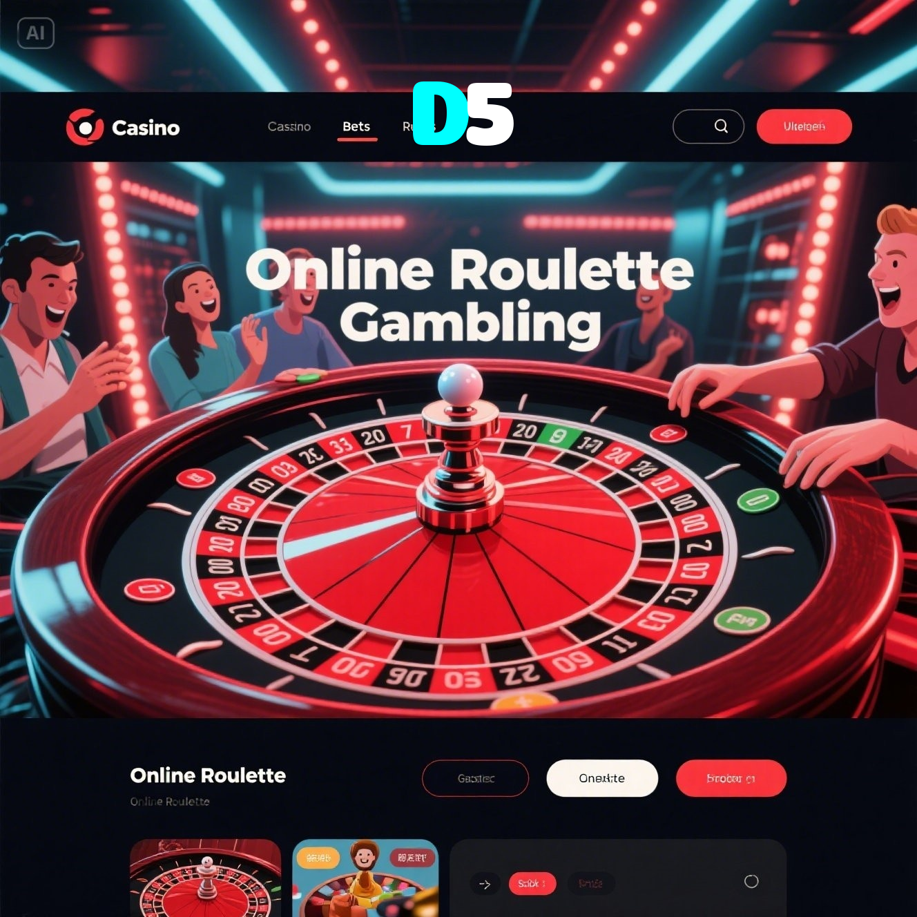 D5:Entre no nosso cassino online e jogue nas roletas agora!