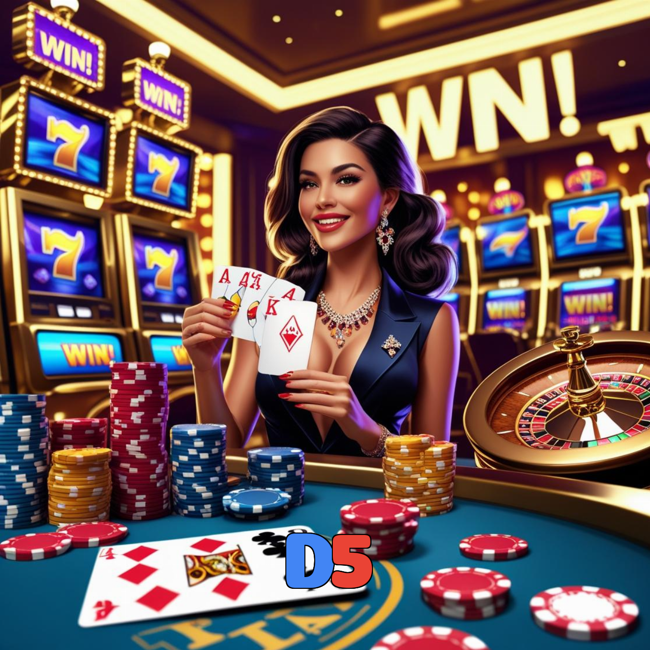 D5:Jogue blackjack, aposte no futebol e conquiste vitórias incríveis!