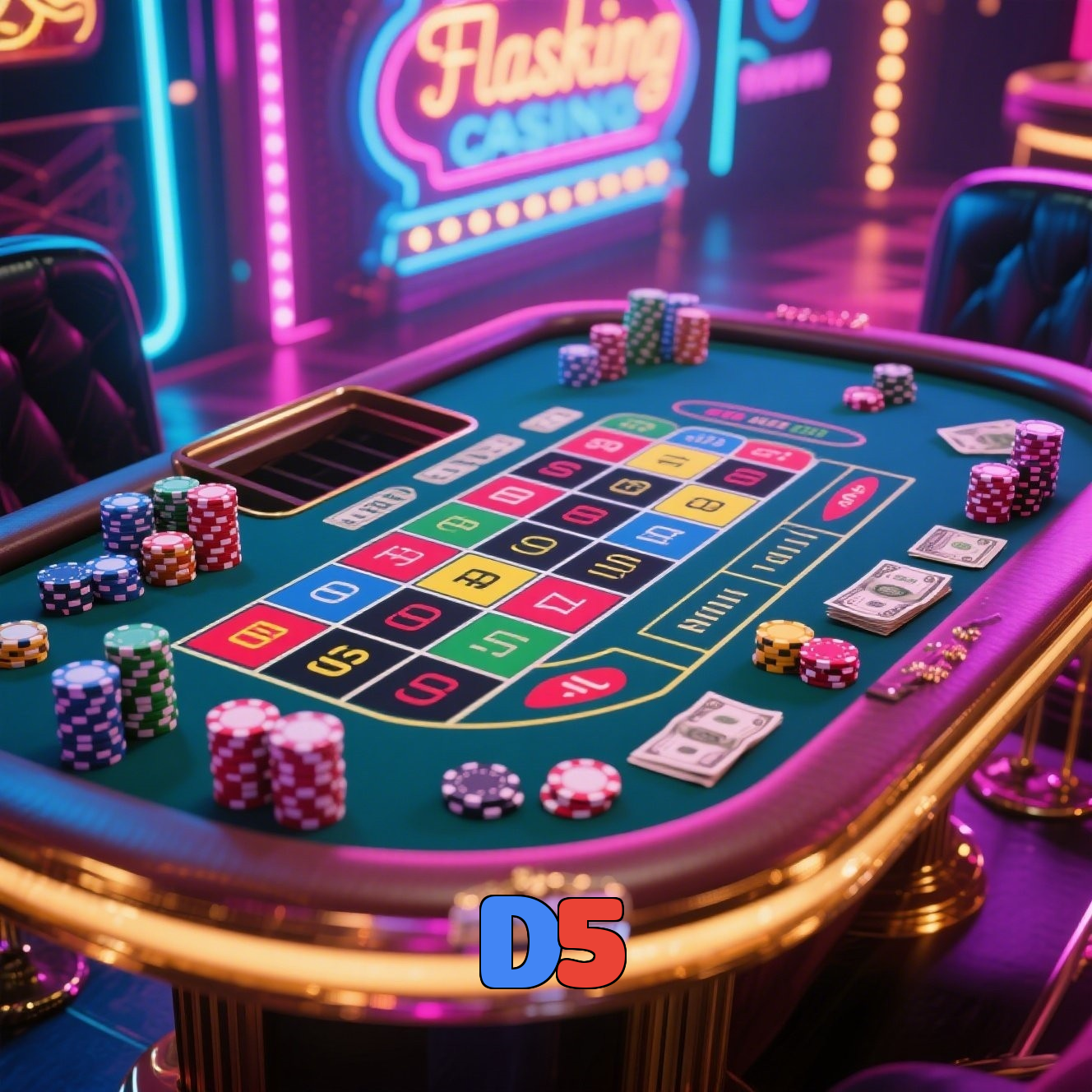 D5：Jogue slots, aposte no futebol e conquiste grandes vitórias!