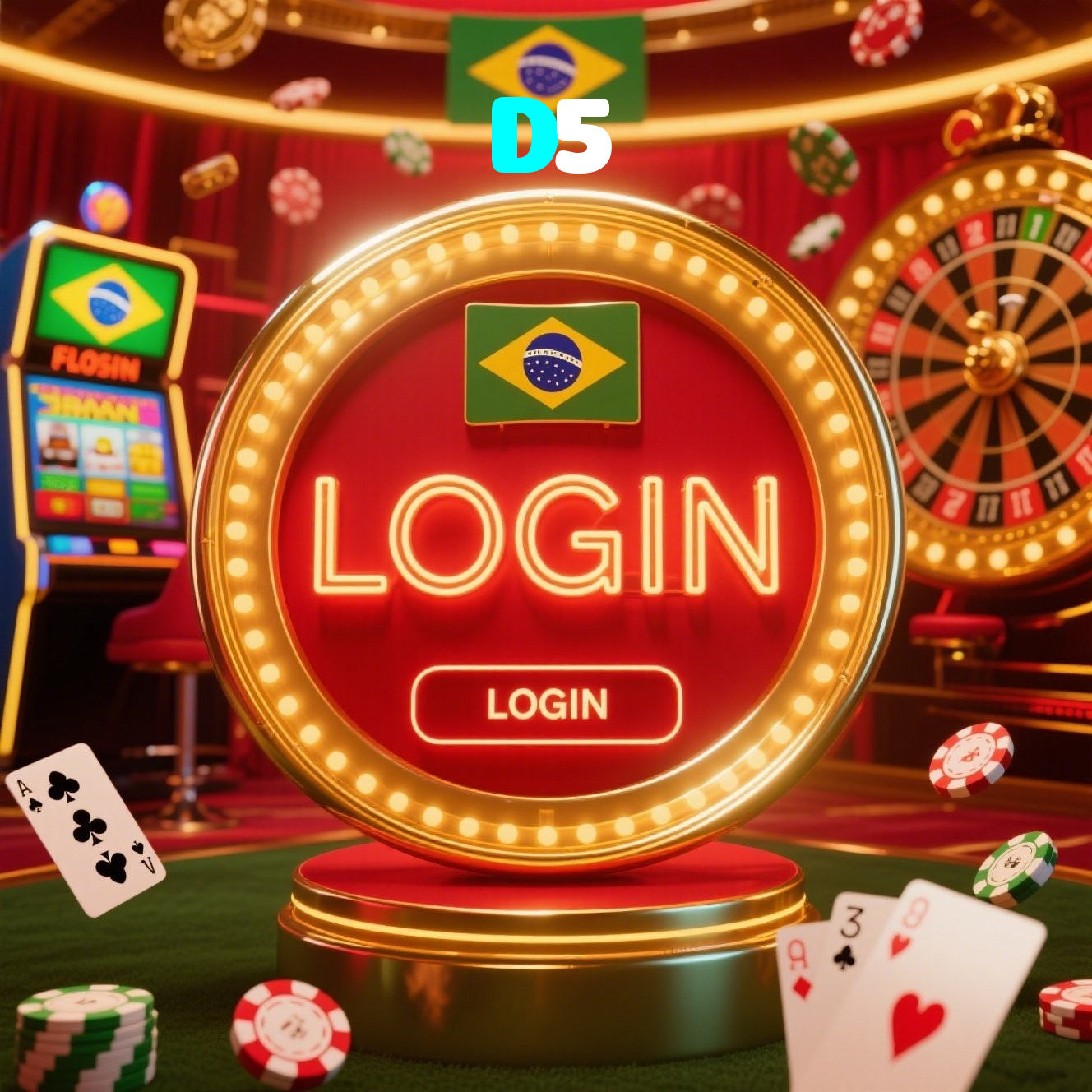 D5：Sua sorte está no cassino online com poker, roleta e futebol ao vivo!